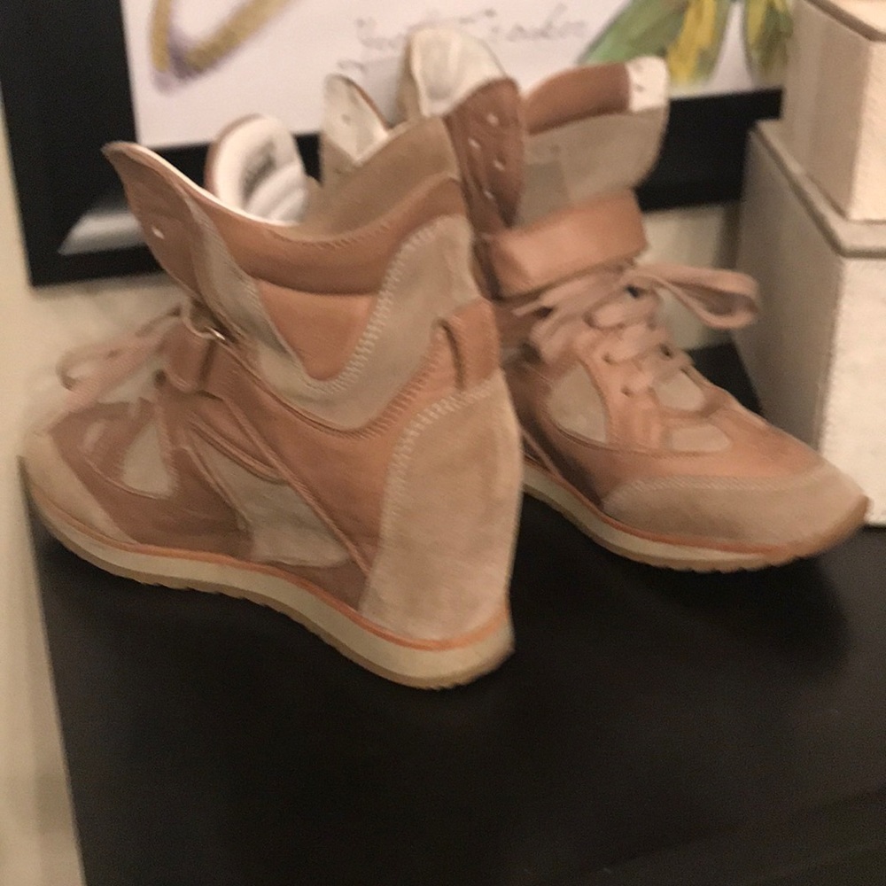 Elena Achi hightop wedge sneaker